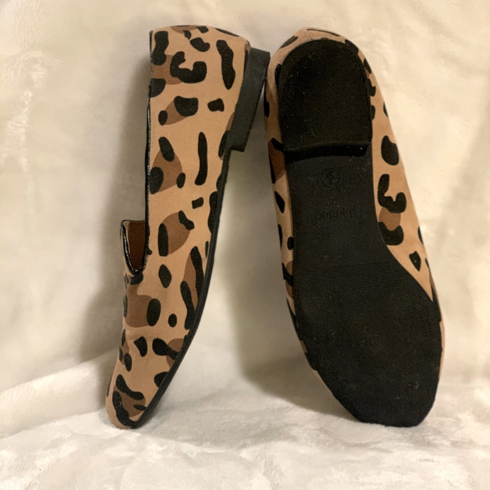 Bamboo Cheetah Print Slides